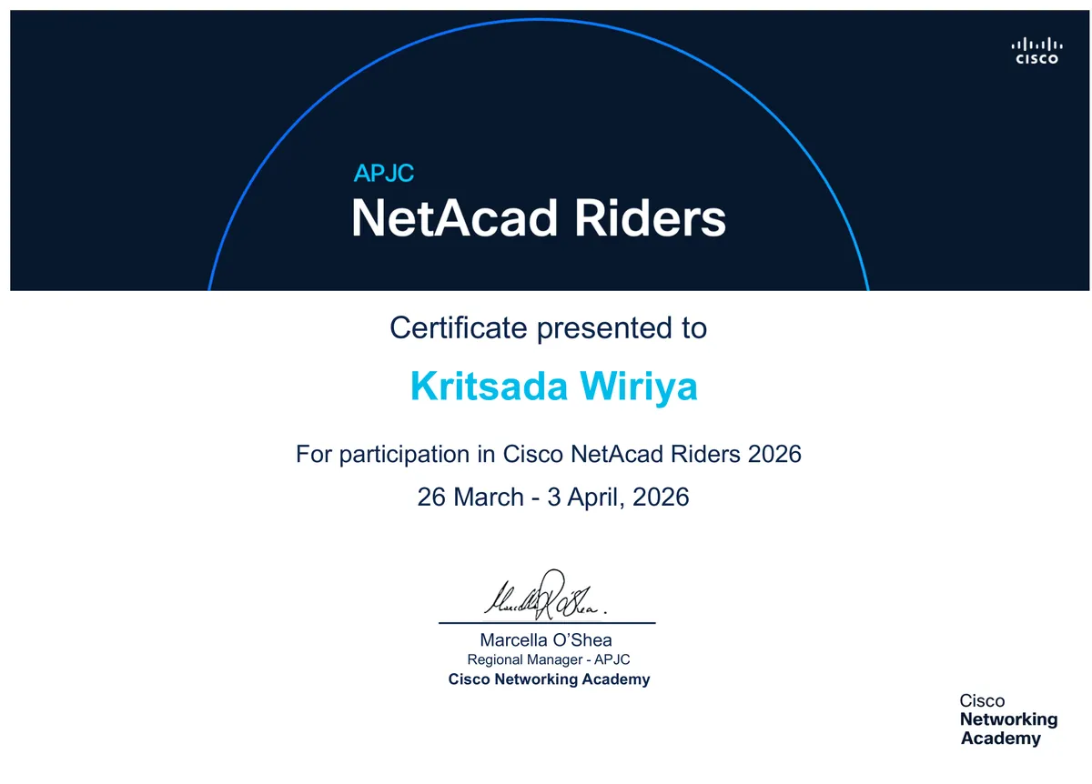 Cisco NetAcad Riders 2026